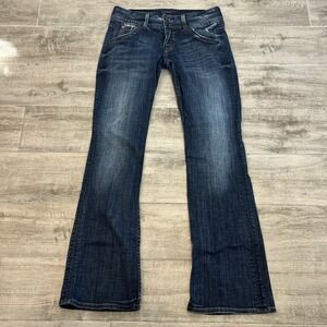 Hudson Signature Bootcut Low Rise Y2K Dark Rinse Women Jeans WP170DHA Sur Sz 26